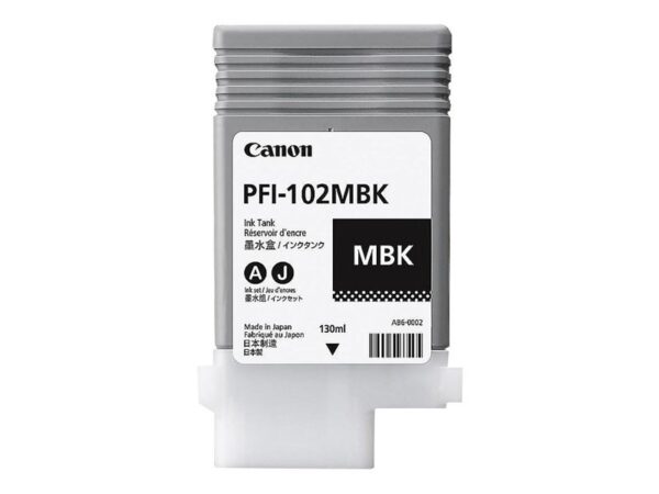 Canon CNM0894B001AA PFI-102 MBK 30 ML Matte Black Original Ink Tank