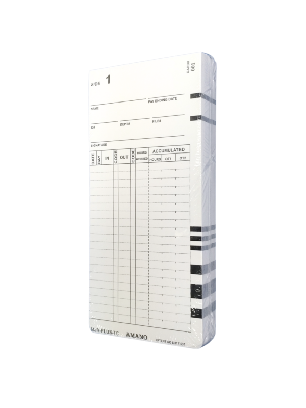 Amano MJR-PLUS timecards (1000 pack) LE-310550