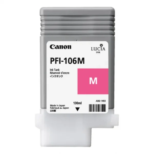 Canon CNM6623B001AA PFI-106 M 130 ML Magenta Original Ink Tank
