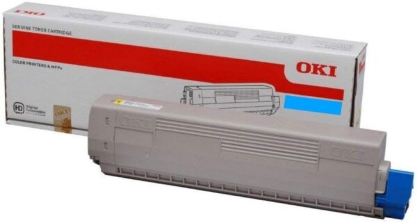 OKI DATA OKI45862826 ES8473 1-SD YLD Cyan Toner - 8,800 Page Yield
