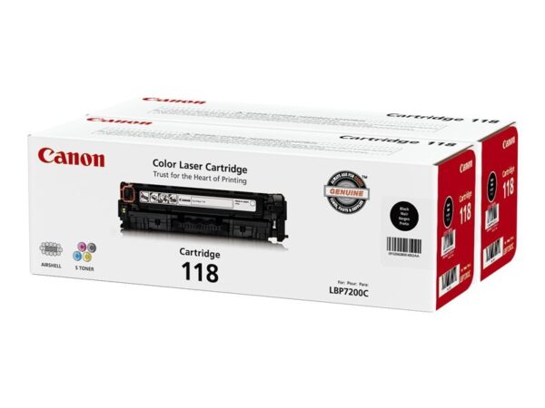 Canon CNM2662B004AA 2 Pack 118 Black Original Toner Cartridge