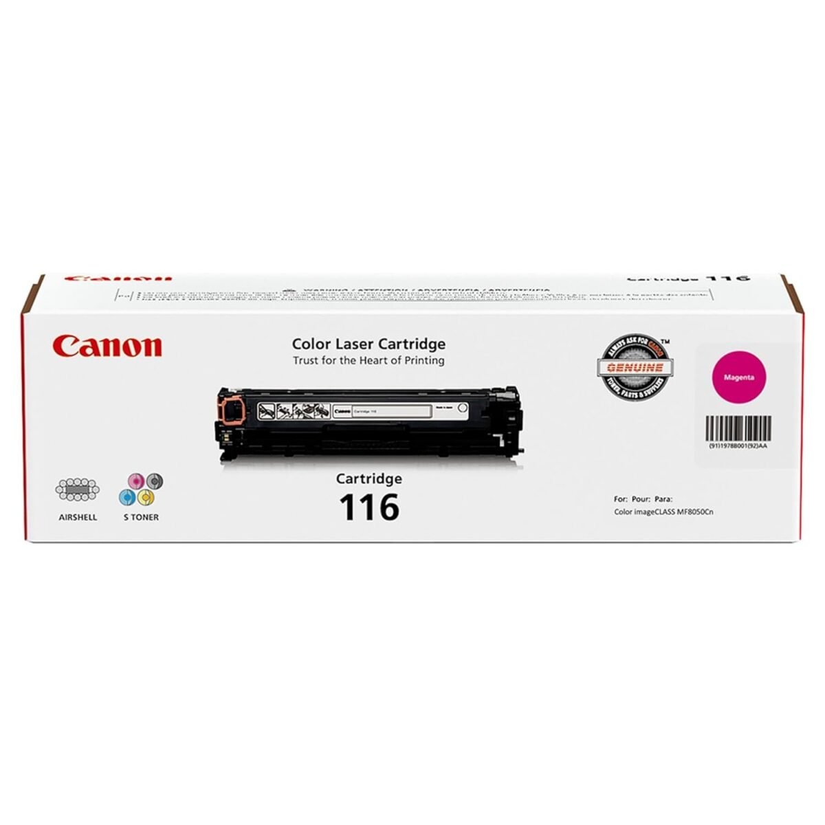 Canon CNM1978B001AA Cartridge 116 Magenta Original Toner Cartridge - Image 1