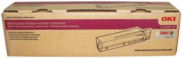 OKI DATA OKI45807115 ES5112 1-SD YLD Black Toner - 11,000 Page Yield