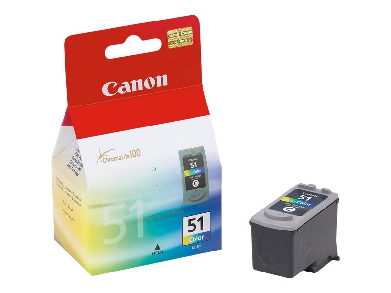 66B3131F-5B24-4FEB-A0C1-DD28E1651287.jpg Canon CNM0618B002 CL-51 Color (cyan, magenta, yellow) Original Ink Cartridge - Image 1