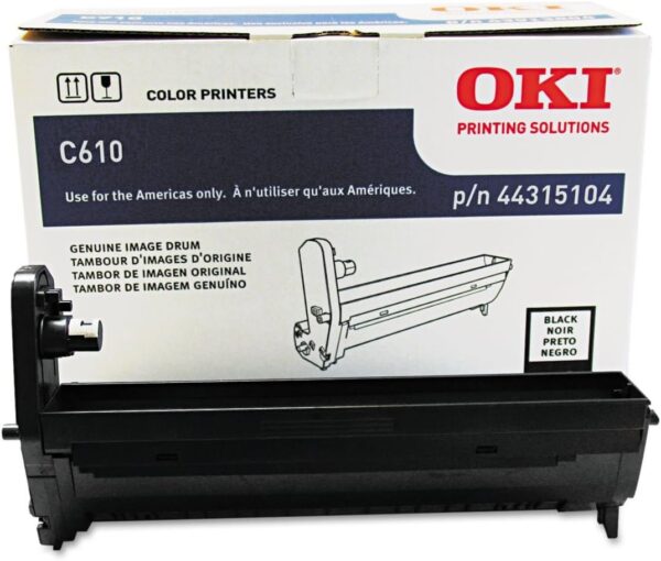 OKI Data - OKI44315104 Black - Original - Drum Kit - For C610cdn, 610dn, 610dtn, 610n