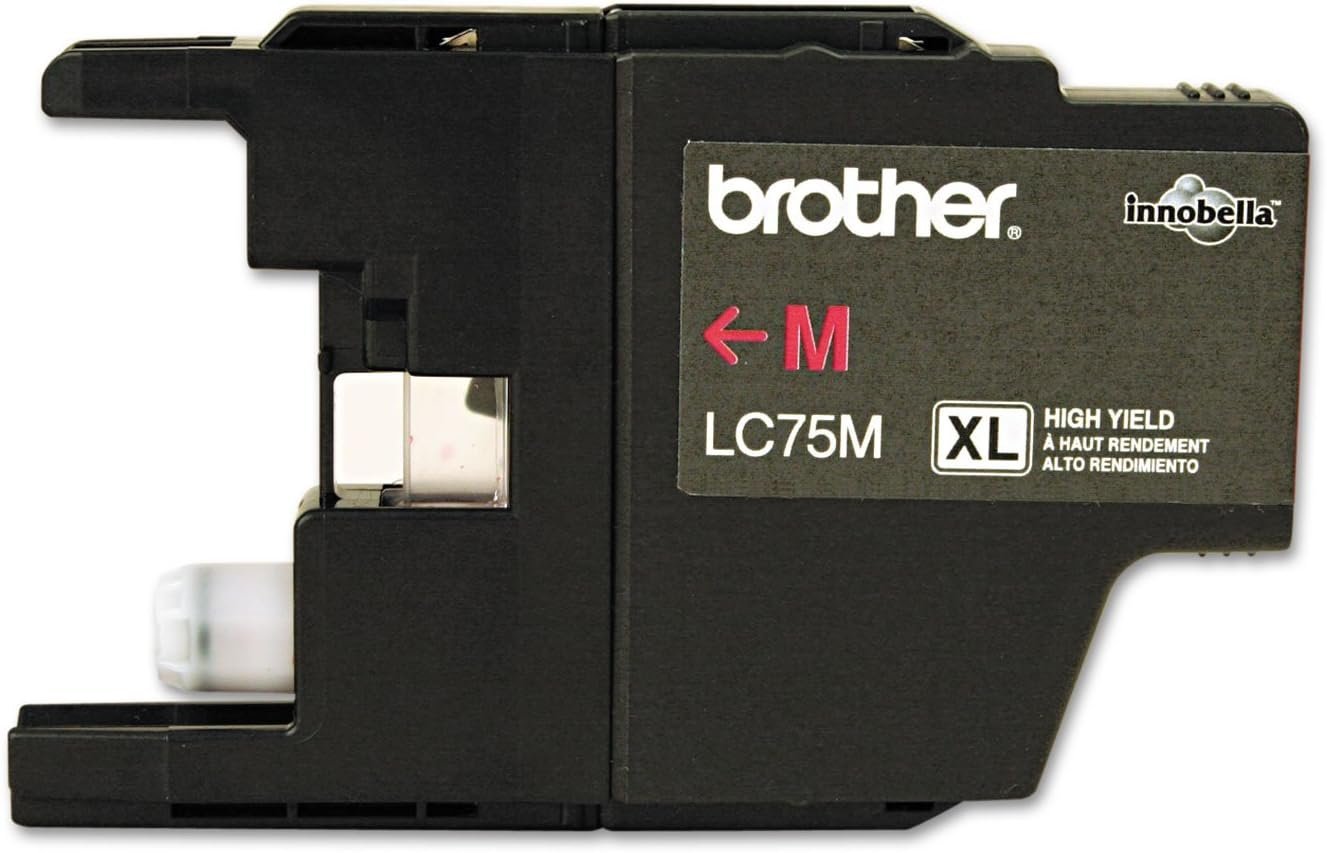 718ZxbJ44kL._AC_SL1500_.jpg Brother LC75M High Yield Magenta Original Ink Cartridge BRTLC75M - Image 1