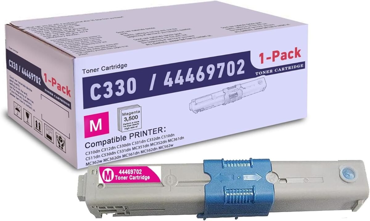 OKI Data OKI44469702 Type C17 Magenta Original Toner Cartridge - Image 1