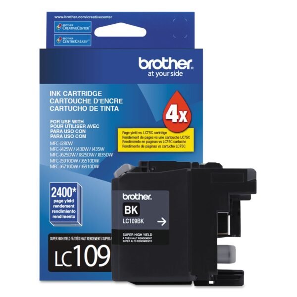 Brother LC109BK Super High Yield Black Original Ink Cartridge BRTLC109BK