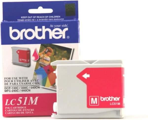 Brother LC51M Magenta Original Ink Cartridge BRTLC51M