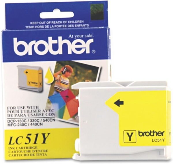 Brother LC51Y Yellow Original Ink Cartridge BRTLC51Y