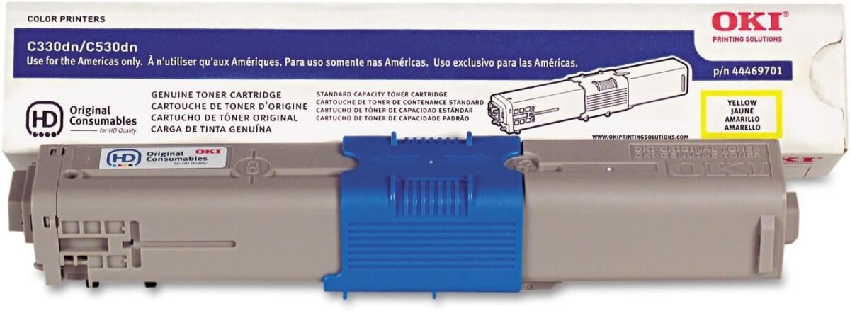 OKI Data OKI44469701 Type C17 Yellow  Original Toner Cartridge - Image 2