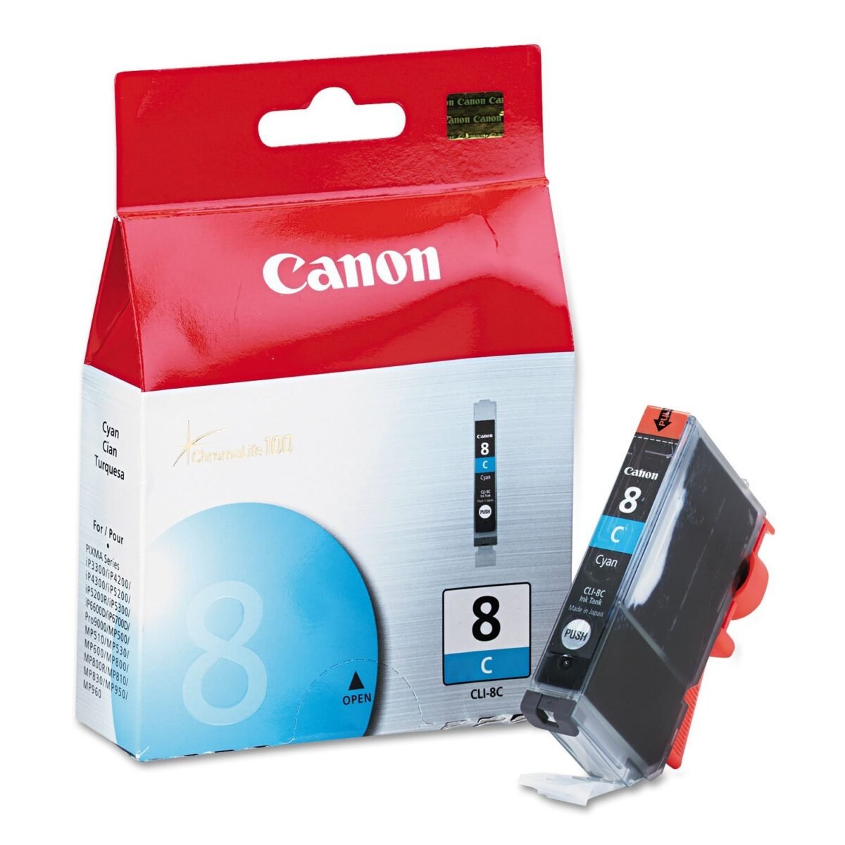 Canon CNM0621B002 CLI-8C Cyan Original Ink Tank - Image 1