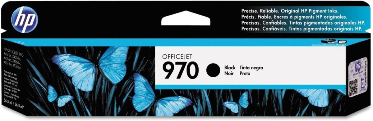 HP 970 HEWCN621AM 56.5 ML Black Original Officejet Ink Cartridge - Image 1