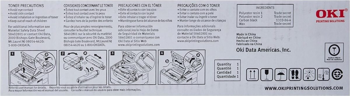 OKI Data - OKI44574901 High Capacity - Black Original Toner Cartridge - For B431d, 431DN; MB461, 471, 492 - Image 3