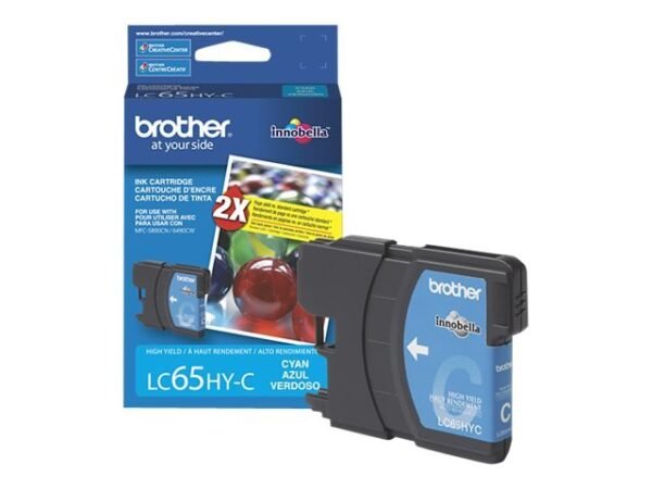 Brother LC65HY-C - High Yield Cyan Original Ink Cartridge BBRTLC65HYC