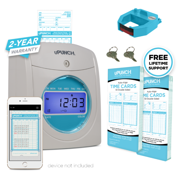 uPunch FN1000 Punch-to-Pay Time Clock & Mobile App