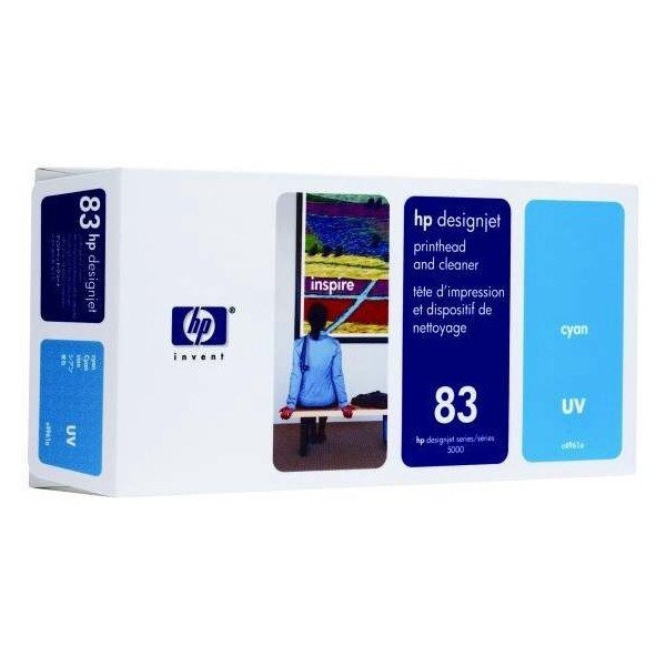 HP 680ML HEWC4965A Cyan Printhead with Cleaner
