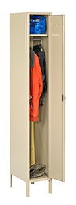 Tennsco (HSL-121872-1) Heavy Duty Single Tier Locker With Legs (One Wide) - HSL-121872-1