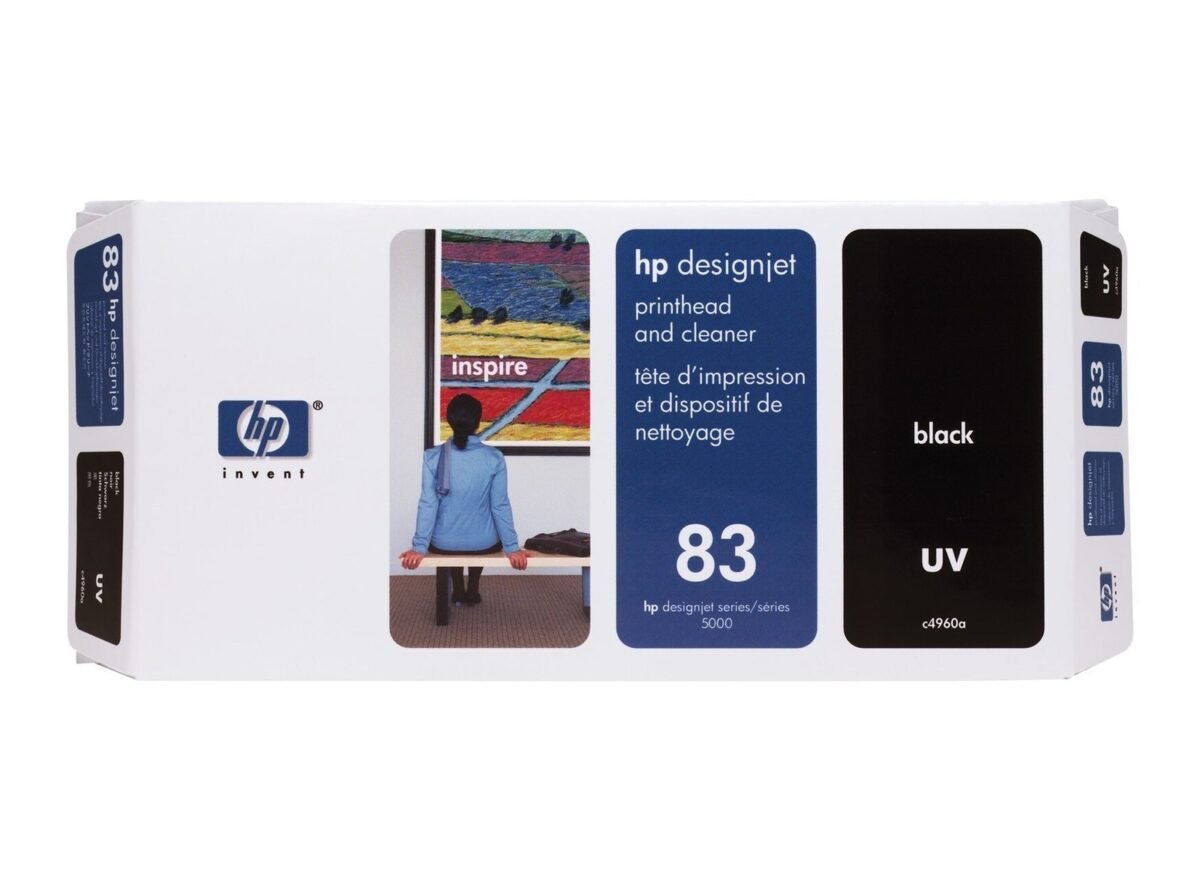 HP 83 HEWC4960A Black Printhead with Cleaner - Image 1