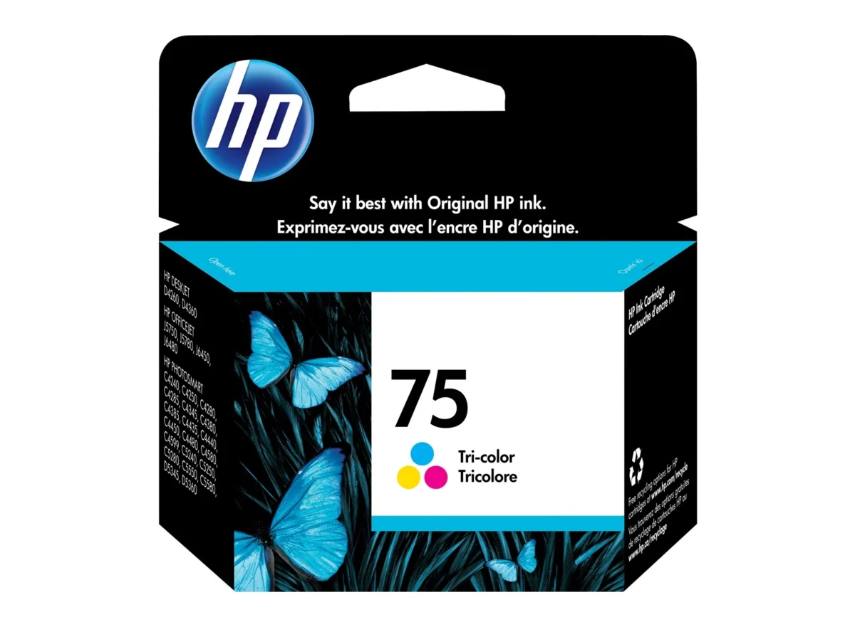 HP 75 HEWCB337WN Color (Cyan, Magenta, Yellow) Original Ink Cartridge - Image 1