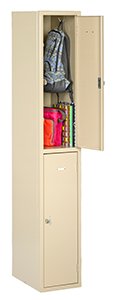 Tennsco (HDL-121836-A) Heavy Duty Double Tier Locker Without Legs (One Wide) - HDL-121836-A