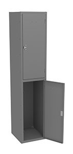 Tennsco (HDL-151836-A) Heavy Duty Double Tier Locker Without Legs (One Wide) - HDL-151836-A