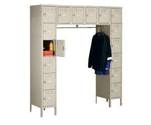 Tennsco (SRK-721878-1) 16 Person Locker - With Legs (Unassembled) - SRK-721878-1