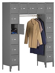 Tennsco (SRS-601878-1) 15 Person Locker - With Legs (Assembled) - SRS-601878-1