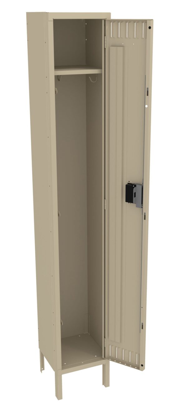 Tennsco (STK-121272-1) Single Tier Locker - One Wide With Legs (Unassembled) - STK-121272-1