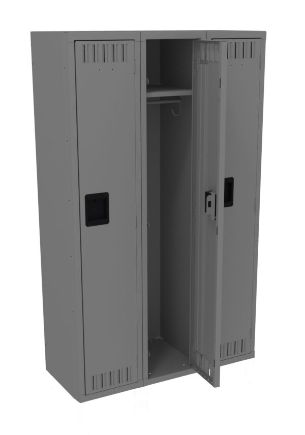 Tennsco (STK-121560-C) Single Tier Locker -Three Wide Without Legs (Unassembled) - STK-121560-C