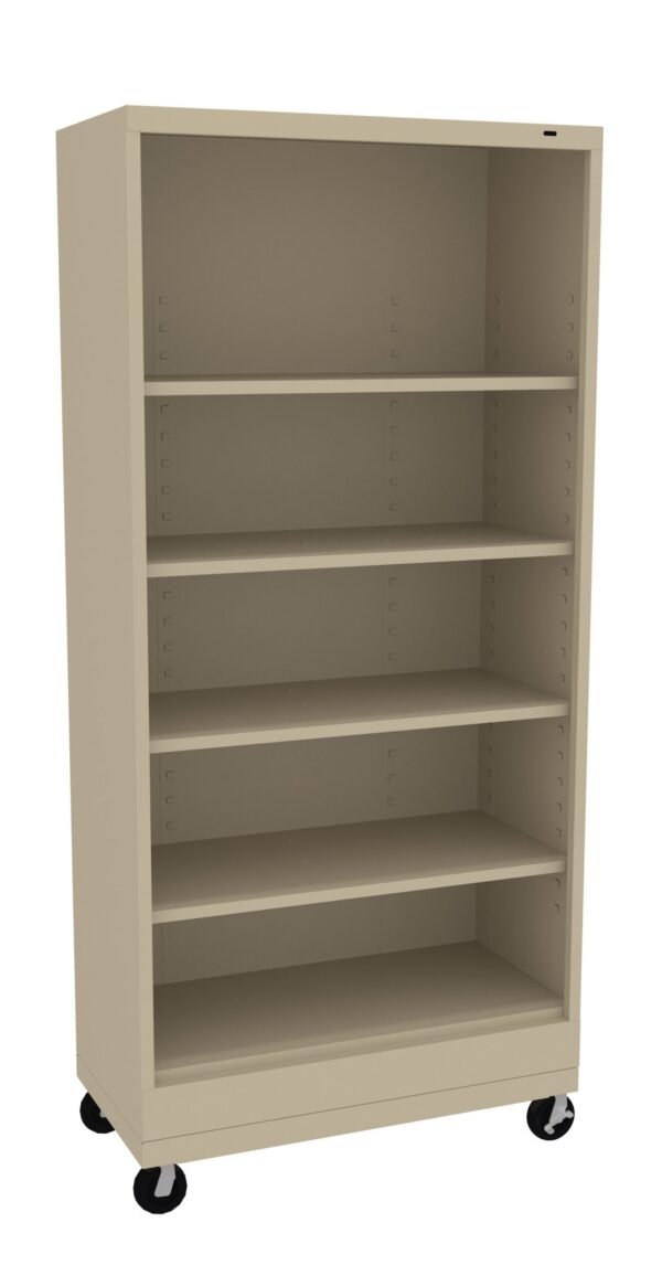 Tennsco (BC18-72M) 18" Mobile Deep Welded Bookcase - 72" High
