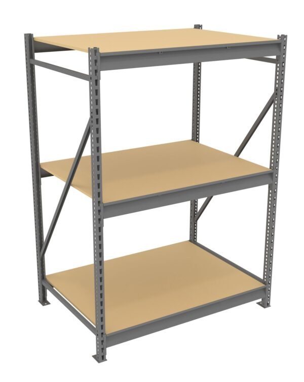 Tennsco (BU-483672PS) Bulk Storage Rack Starter Unit With Particleboard Decking