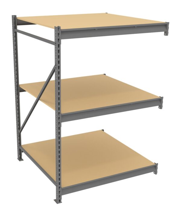 Tennsco (BU-484872PA) Bulk Storage Rack Adder Unit With Particleboard Decking