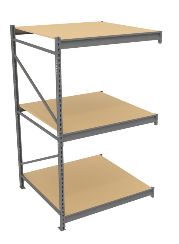 Tennsco (BU-484884PA) Bulk Storage Rack Adder Unit With Particleboard Decking