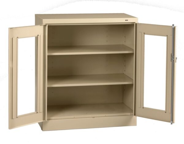 Tennsco (CVD1442) Standard Counter High Cabinet with C-Thru Doors (Unassembled)