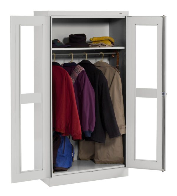 Tennsco (CVD1471) Standard Wardrobe Cabinet with C-Thru Doors (Unassembled)