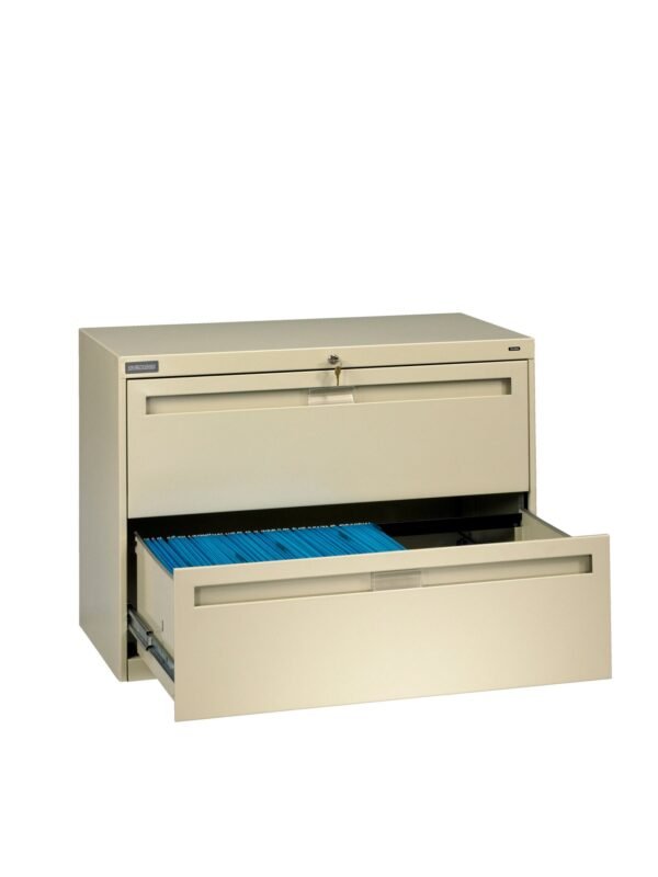 Tennsco (LPL3624L20) 2 High Lateral Files With Fixed Drawer Fronts