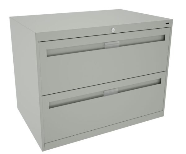 Tennsco (LPL3624L21) 2 High Lateral Files With Retractable Doors