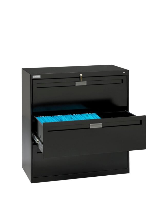 Tennsco (LPL3636L30) 3 High Lateral Files With Fixed Drawer Fronts
