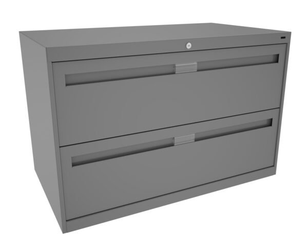 Tennsco (LPL4224L21) 2 High Lateral Files With Retractable Doors