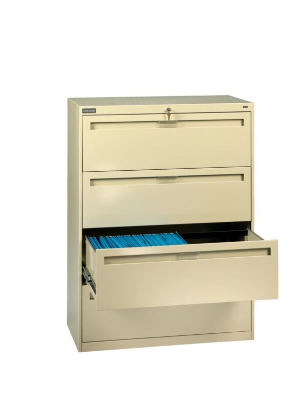 Tennsco (LPL4248L40) 4 High Lateral Files With Fixed Drawer Fronts
