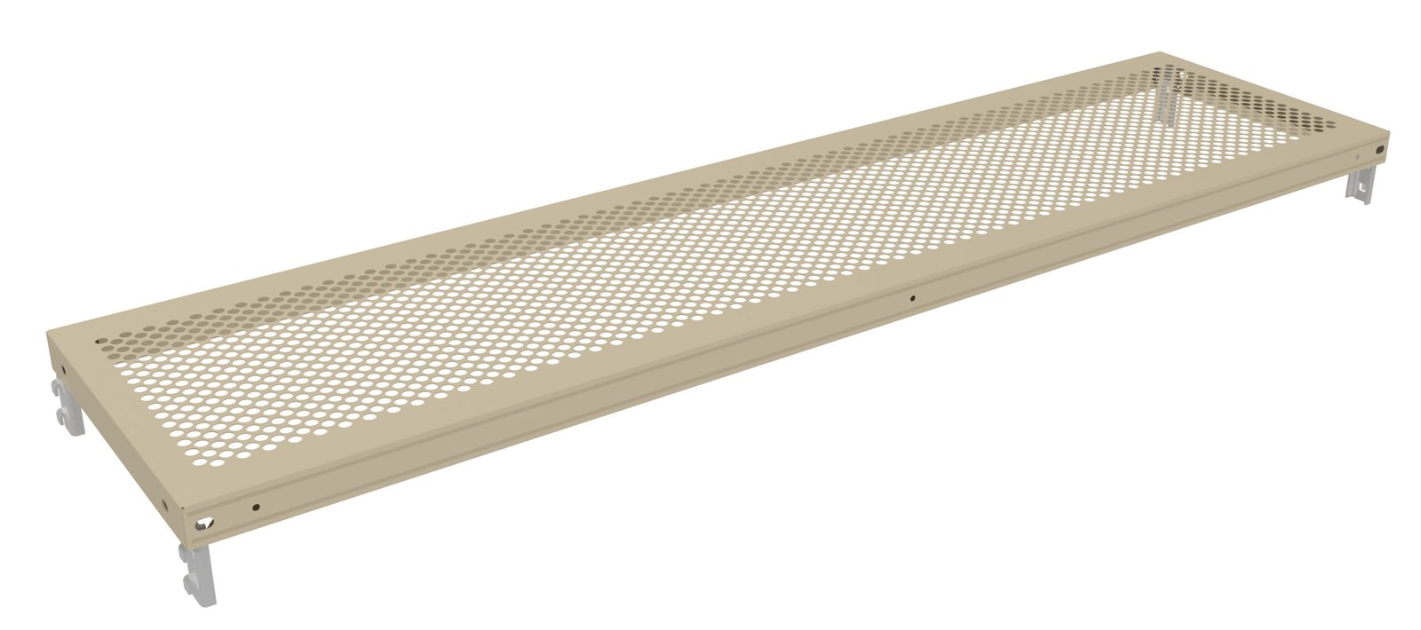 PQ2-4812P-scaled-1.jpg Tennsco (PQ2-4812P) Q-Line Perforated Shelf - Image 1
