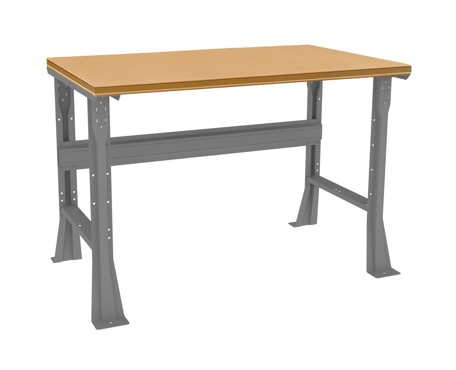 WB-1-3048C-scaled-1.jpg Tennsco (WB-1-3060C) Flared Leg Workbench With Compressed Wood Top - Image 1