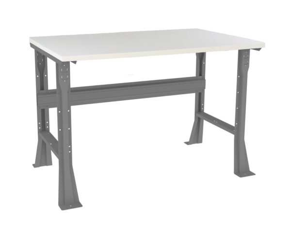 Tennsco (WB-1-3048P) Flared Leg Workbench With Plastic Top