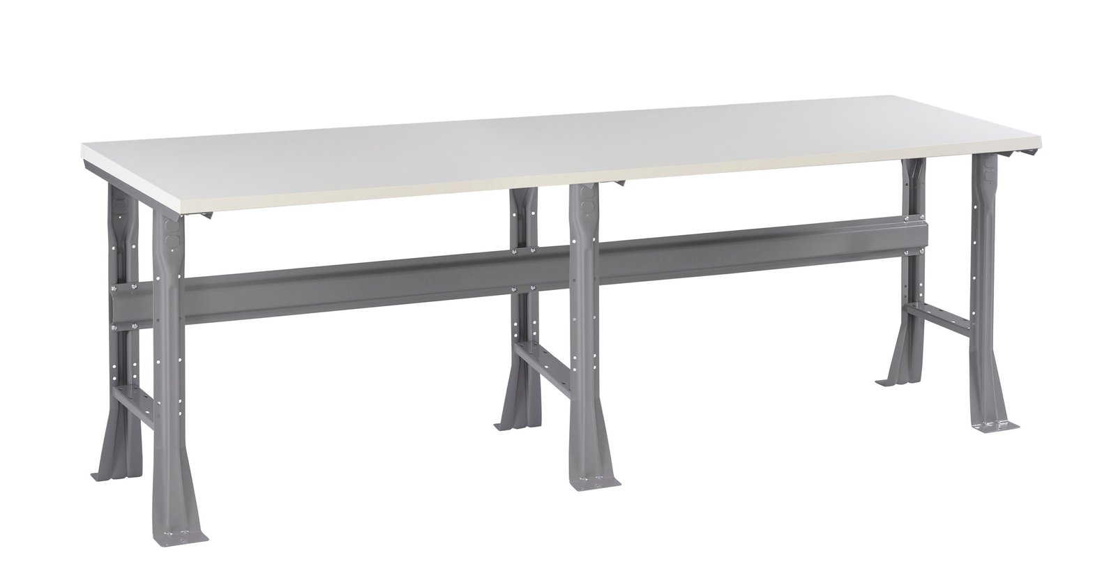 WB-1-3096P-scaled-1.jpg Tennsco (WB-1-3696P) Flared Leg Workbench With Plastic Top - Image 1