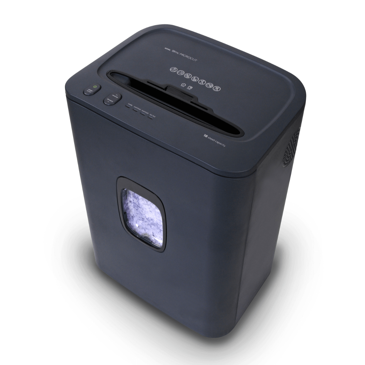 18MC_GB_R1200x1200.png Royal 18MC 18-sheet Microcut Paper Shredder (89346T) - Image 1