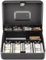 MMF Industries 2216194G2 STEELMASTER Tiered Tray Cash Box - Image 2