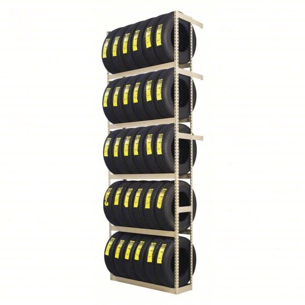 Tennsco (ZST-60144S) Z-Line Single Entry Tire Racking Starter Unit - ZST-60144S - 60"w x 21"d x 144"h