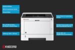 Kyocera ECOSYS P2235dw Monochrome Network Laser Printer, Gigabit Ethernet, Wireless & Wi-Fi Direct (1102RW2US0) - Image 2