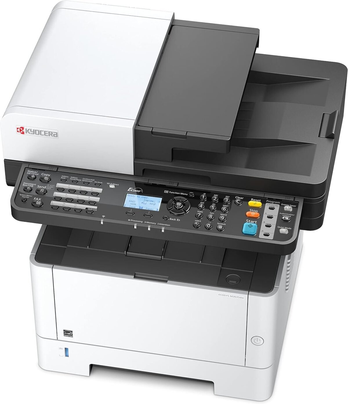 Kyocera ECOSYS M2635dw All-in-One Monochrome Laser Printer (Print/Copy/Scan/Fax) Ethernet, USB, Wireless & Wi-Fi Direct (1102S22US0) - Image 4
